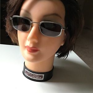 Gucci sunglasses unisex 1990s Designer Sunglasses Black Rectangle GG 1615 4ZD